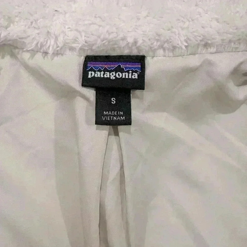 Patagonia Womens Los Gatos White/Cream Fleece Jacket Women’s Size Small - Picture 6 of 7